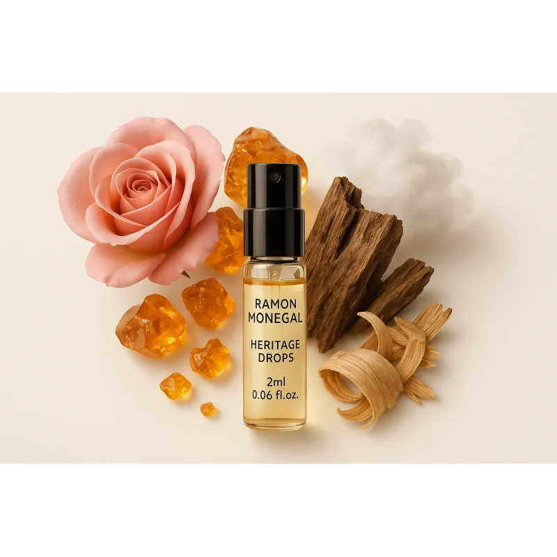Oficiálna vzorka parfumu Ramon Monegal Heritage Drops 2 ml 0,06 fl.o.z. tester parfumu